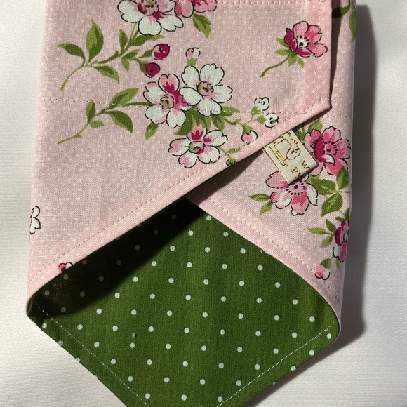 Hand Crafted Other - Critter Cape Floral Pink and Green Reversible